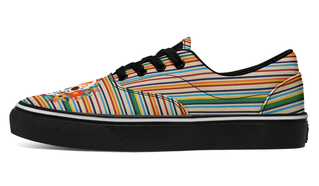Dia De Los Muertos Floral Sugar Skull Classic Shoes