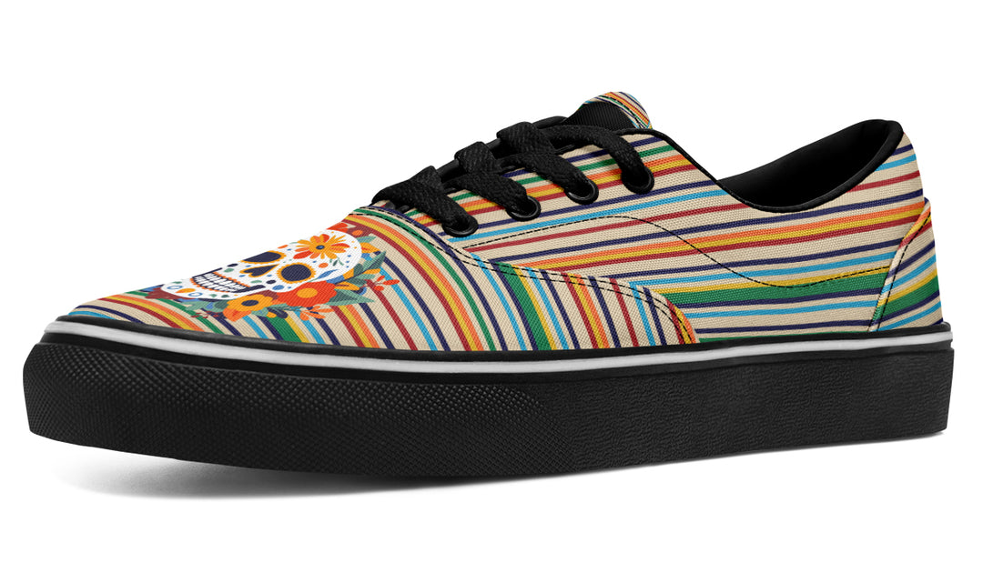 Dia De Los Muertos Floral Sugar Skull Classic Shoes