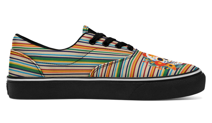 Dia De Los Muertos Floral Sugar Skull Classic Shoes