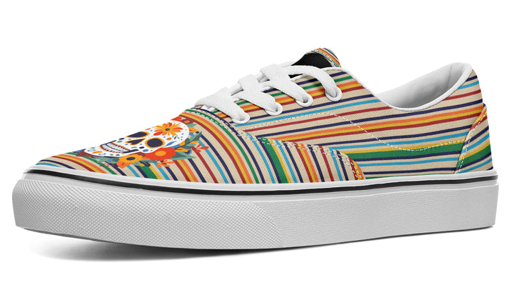 Dia De Los Muertos Floral Sugar Skull Classic Shoes
