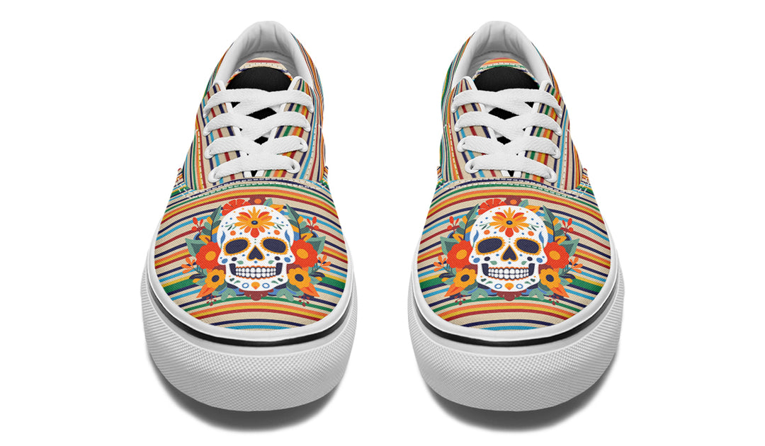 Dia De Los Muertos Floral Sugar Skull Classic Shoes