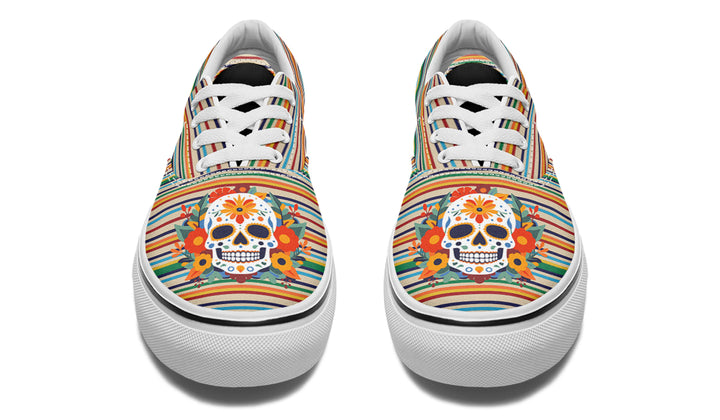 Dia De Los Muertos Floral Sugar Skull Classic Shoes