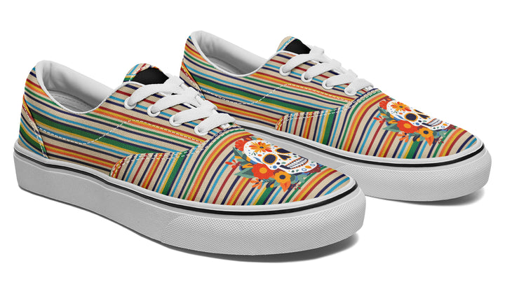 Dia De Los Muertos Floral Sugar Skull Classic Shoes