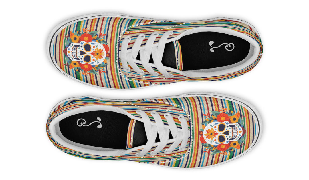 Dia De Los Muertos Floral Sugar Skull Classic Shoes