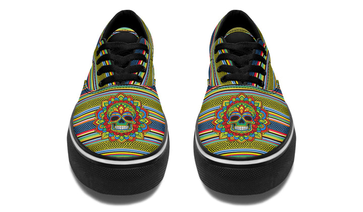 Dia De Los Muertos Mandala Sugar Skull Classic Shoes