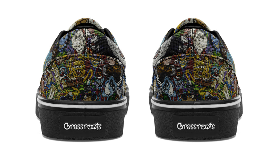 Vincent Gordon Cartoon Gumbo Colorful Classic Shoes