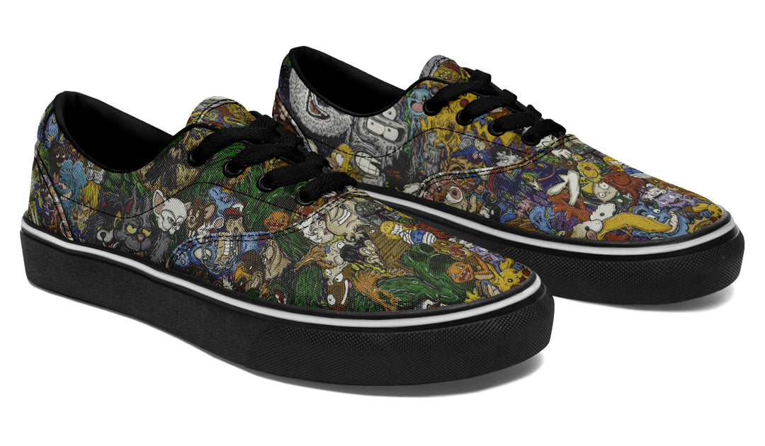 Vincent Gordon Cartoon Gumbo Colorful Classic Shoes