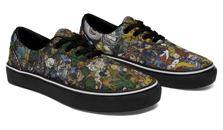 Vincent Gordon Cartoon Gumbo Colorful Classic Shoes