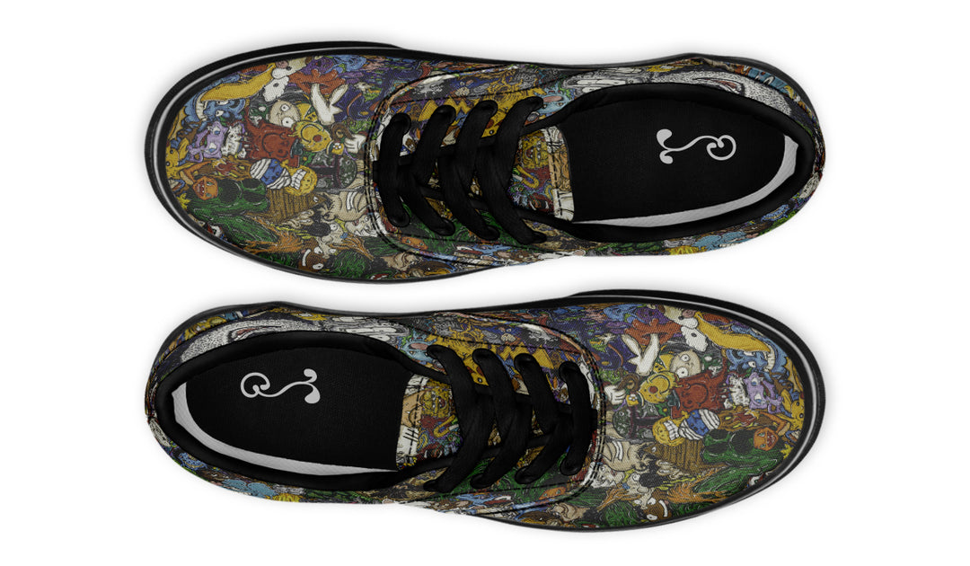 Vincent Gordon Cartoon Gumbo Colorful Classic Shoes