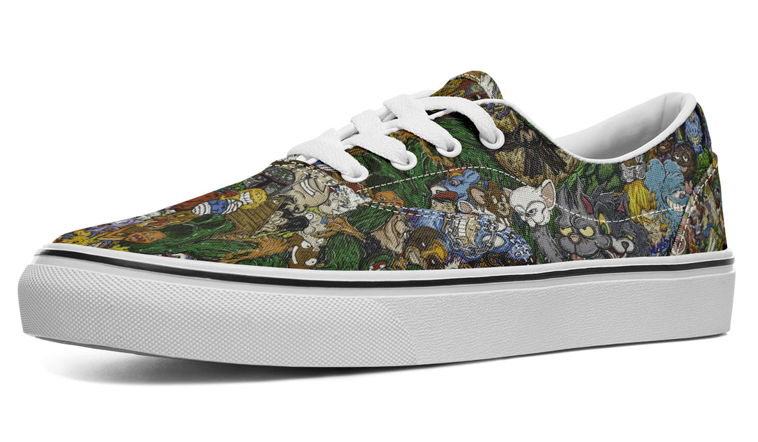 Vincent Gordon Cartoon Gumbo Colorful Classic Shoes