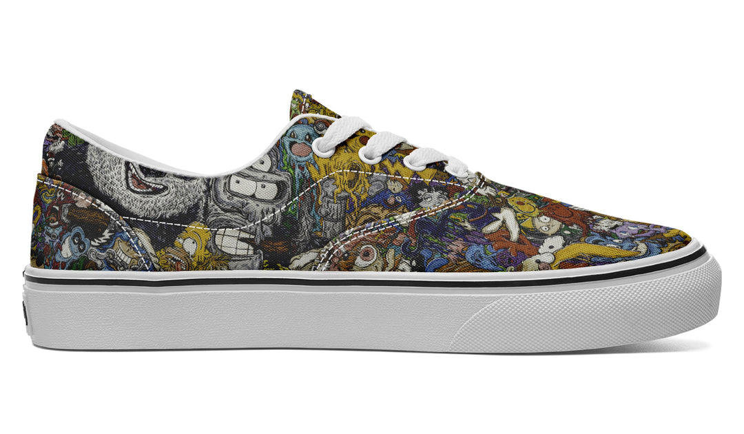 Vincent Gordon Cartoon Gumbo Colorful Classic Shoes