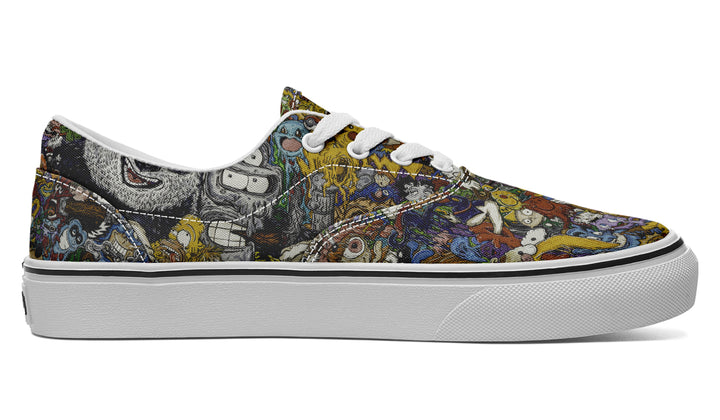 Vincent Gordon Cartoon Gumbo Colorful Classic Shoes