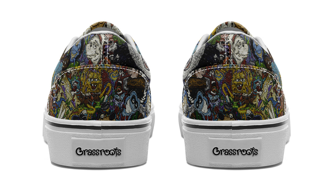 Vincent Gordon Cartoon Gumbo Colorful Classic Shoes