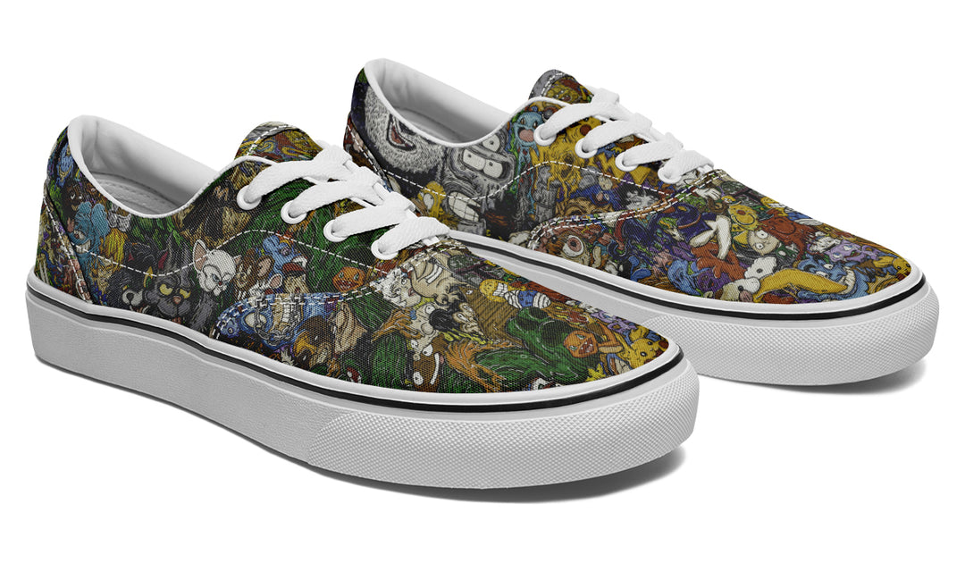 Vincent Gordon Cartoon Gumbo Colorful Classic Shoes
