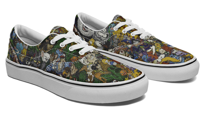 Vincent Gordon Cartoon Gumbo Colorful Classic Shoes