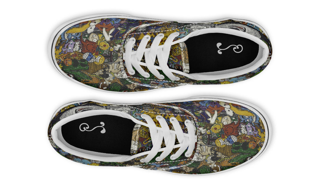 Vincent Gordon Cartoon Gumbo Colorful Classic Shoes