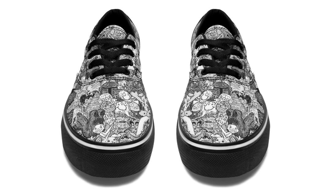Vincent Gordon Cartoon Gumbo Grayscale Classic Shoes