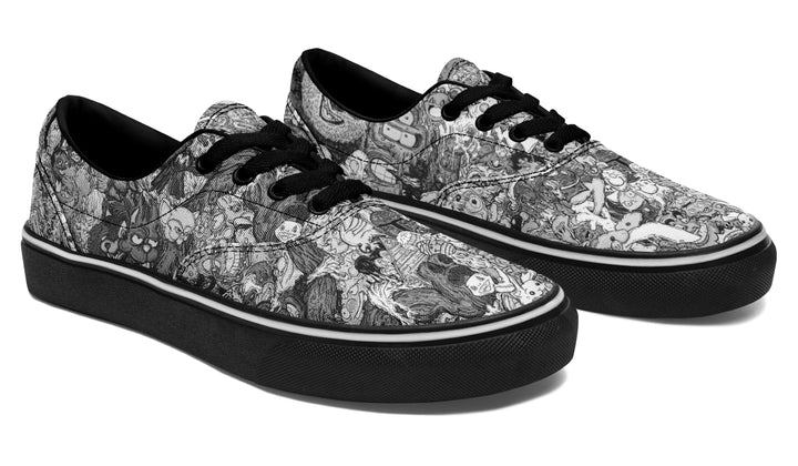 Vincent Gordon Cartoon Gumbo Grayscale Classic Shoes