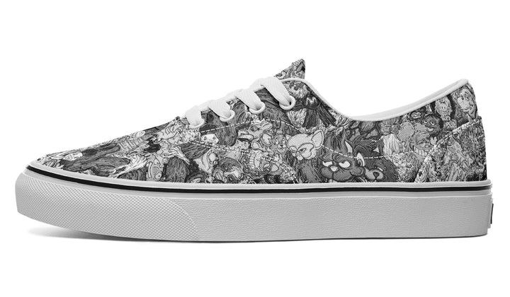 Vincent Gordon Cartoon Gumbo Grayscale Classic Shoes