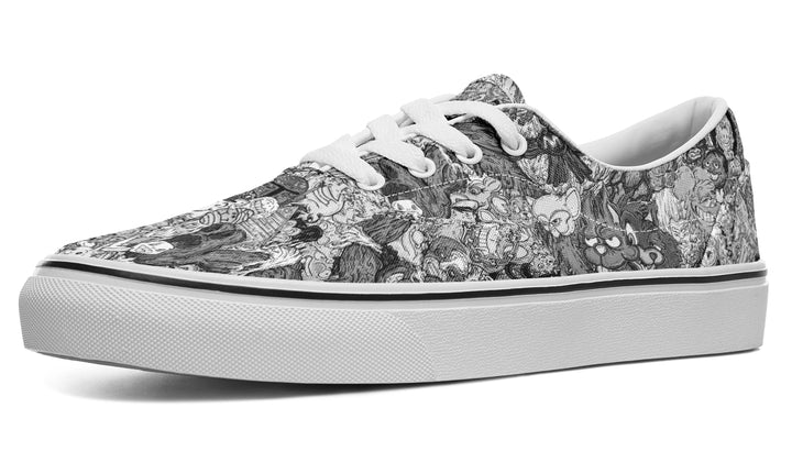 Vincent Gordon Cartoon Gumbo Grayscale Classic Shoes