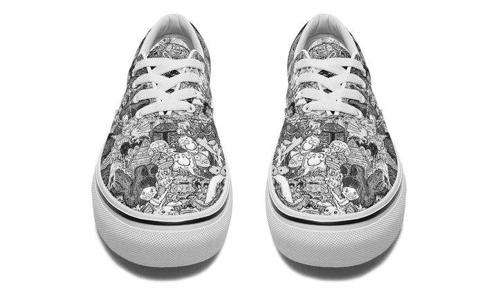Vincent Gordon Cartoon Gumbo Grayscale Classic Shoes