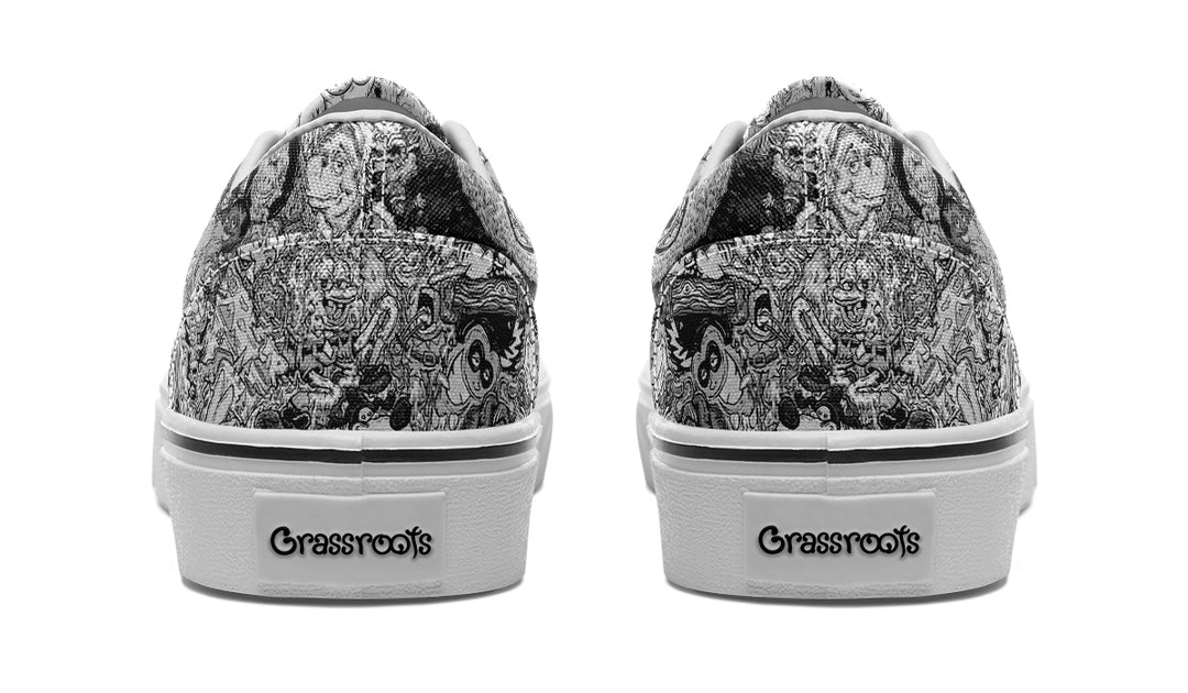 Vincent Gordon Cartoon Gumbo Grayscale Classic Shoes