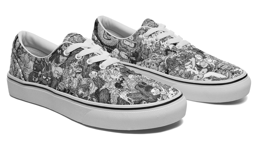 Vincent Gordon Cartoon Gumbo Grayscale Classic Shoes