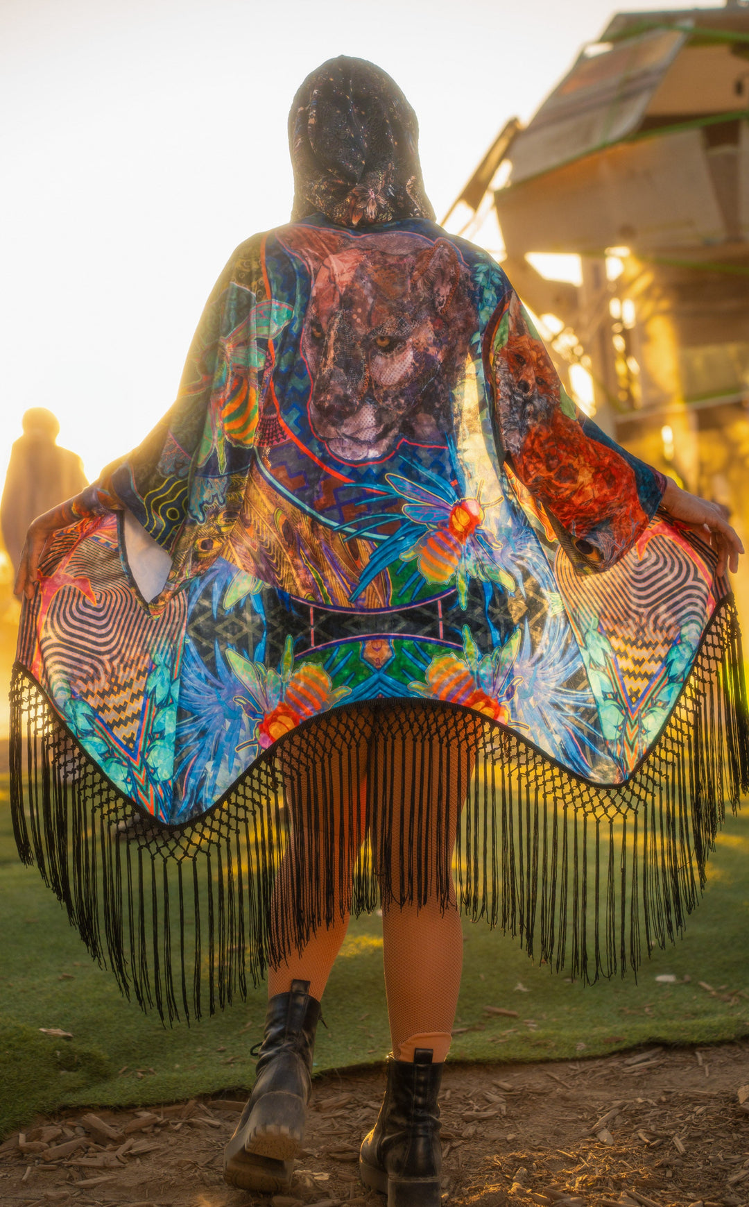 Android Jones Kimono - "Lyons Mural " in VELVET