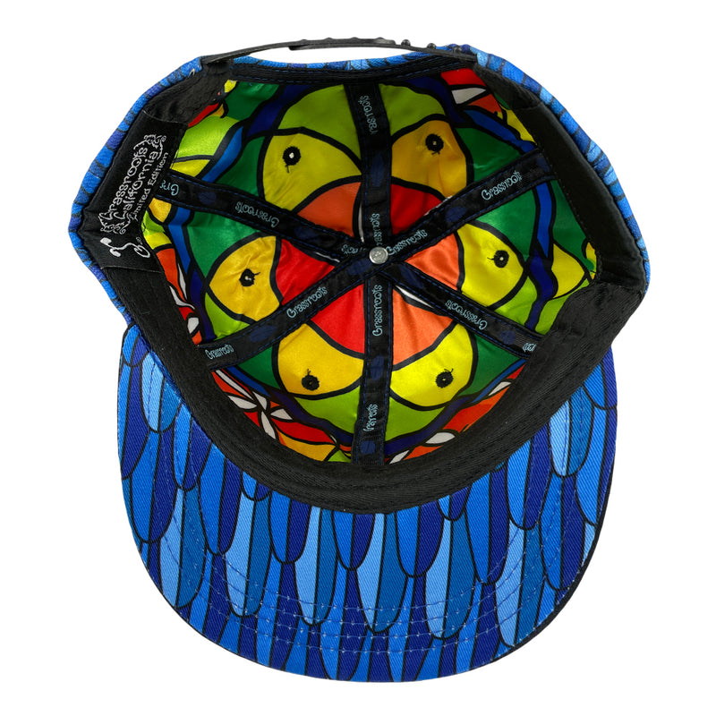 Blue Gold Macaw Feathers Kids Snapback Hat