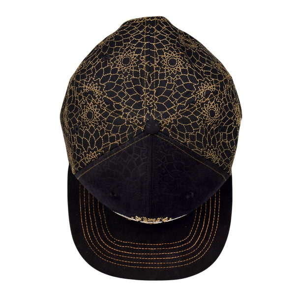 14th Anniversary Dhalia Elephant Black Snapback Hat