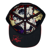 Stanley Mouse Red Rose Black Snapback Hat