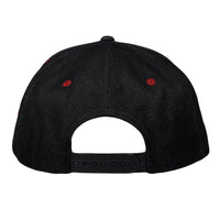 Stanley Mouse Red Rose Black Snapback Hat