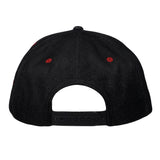 Stanley Mouse Red Rose Black Snapback Hat