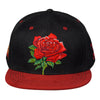 Stanley Mouse Red Rose Black Snapback Hat