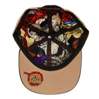 Stanley Mouse Red Rose Tan Snapback Hat
