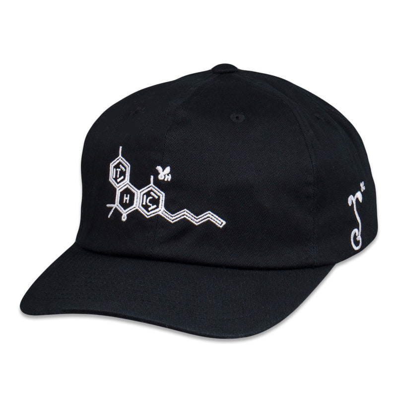 THC Bee Black White Dad Hat