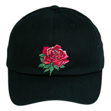 Stanley Mouse Red Rose Black Dad Hat