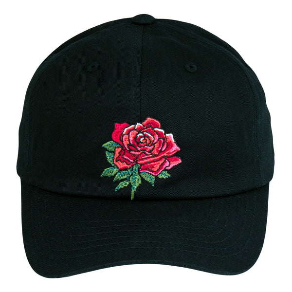 Stanley Mouse Red Rose Black Dad Hat