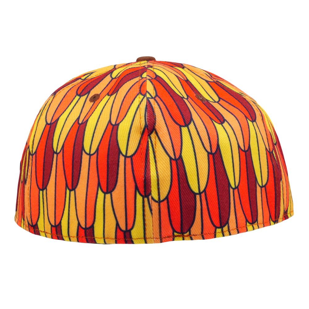 Red Macaw Feathers Fitted Hat – Grassroots California