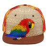 Red Macaw Feathers Fitted Hat
