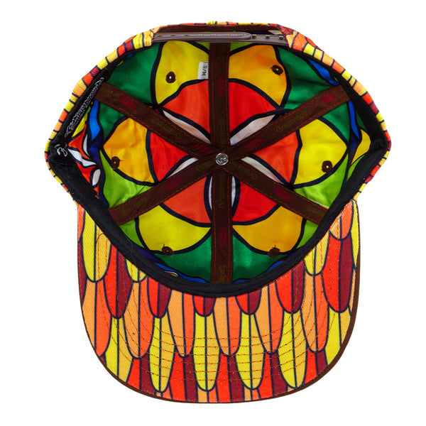 Red Macaw Feathers Snapback Hat