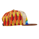 Red Macaw Feathers Snapback Hat
