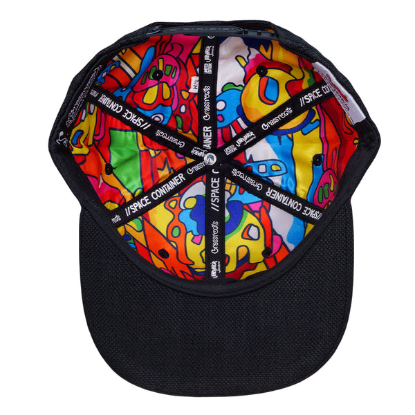 Jerry Garcia Space Container Trio Black Snapback Hat