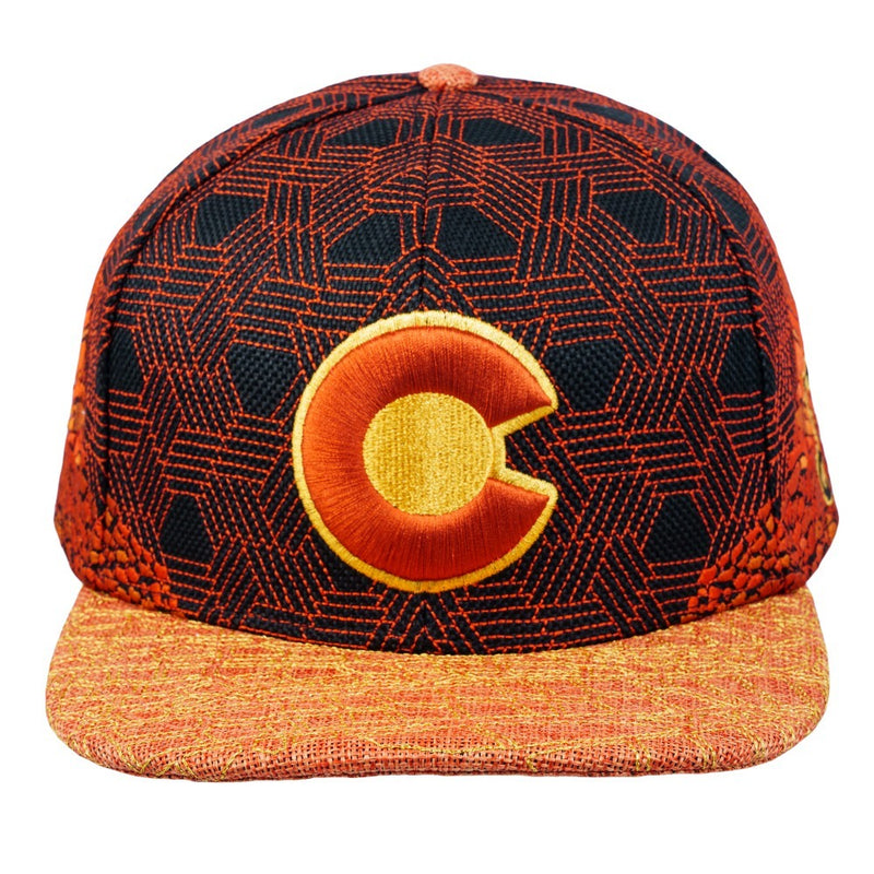 Red Rocks V4 Black Fitted Hat