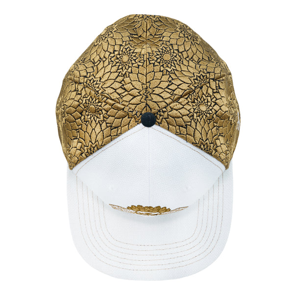 14th Anniversary Dhalia Elephant White Snapback Hat
