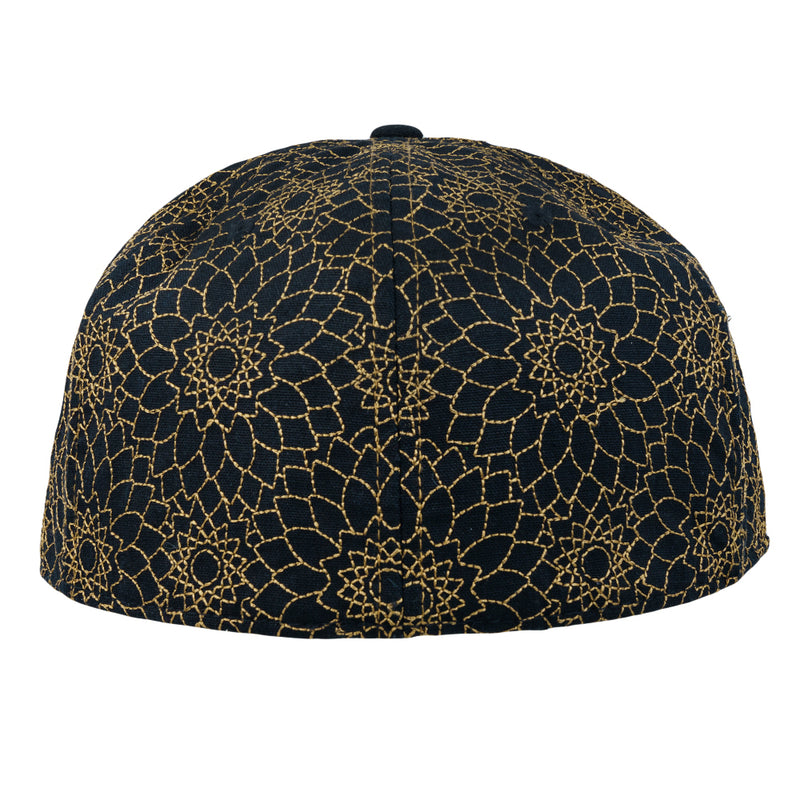 14th Anniversary Dhalia Elephant Black Fitted Hat