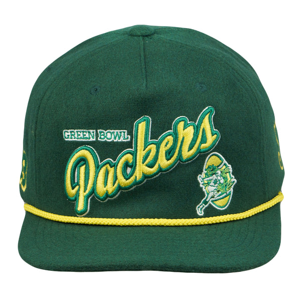 Green Bowl Packers Green Unstructured Zipperback Hat