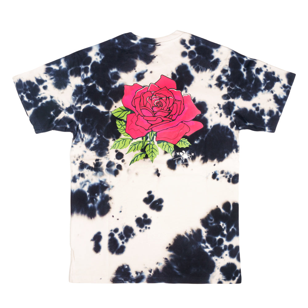Stanley Mouse Red Rose Bleach Dye T Shirt