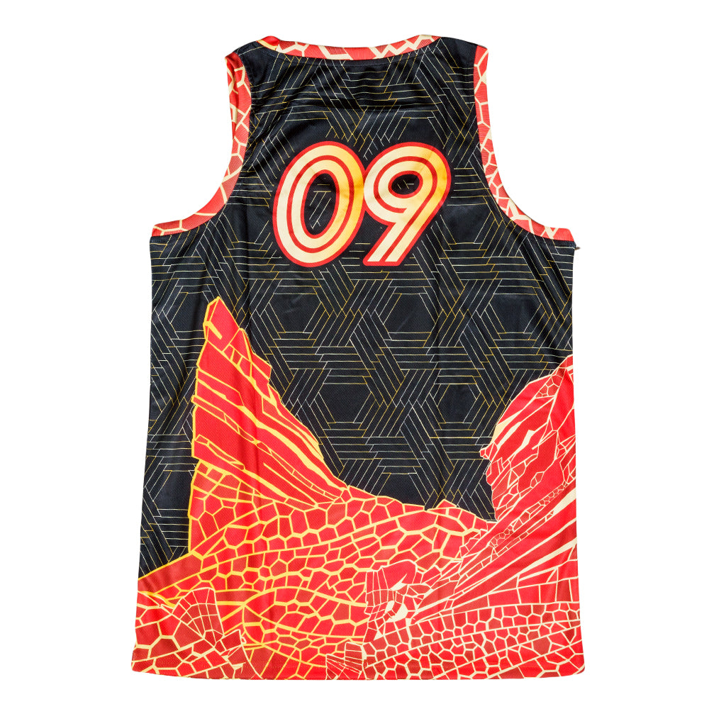 Camiseta negra Red Rocks V4