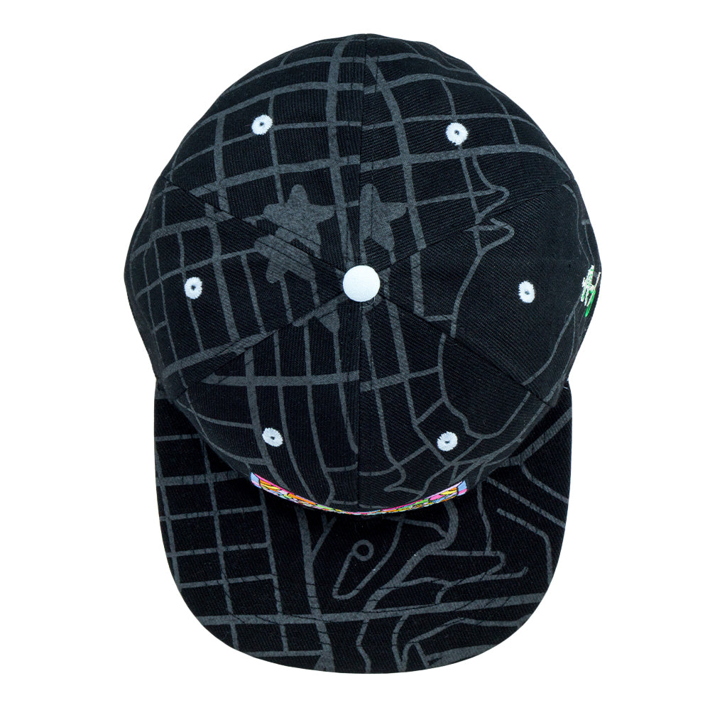 710 Ashbury - Gorro ajustado negro con mosaico